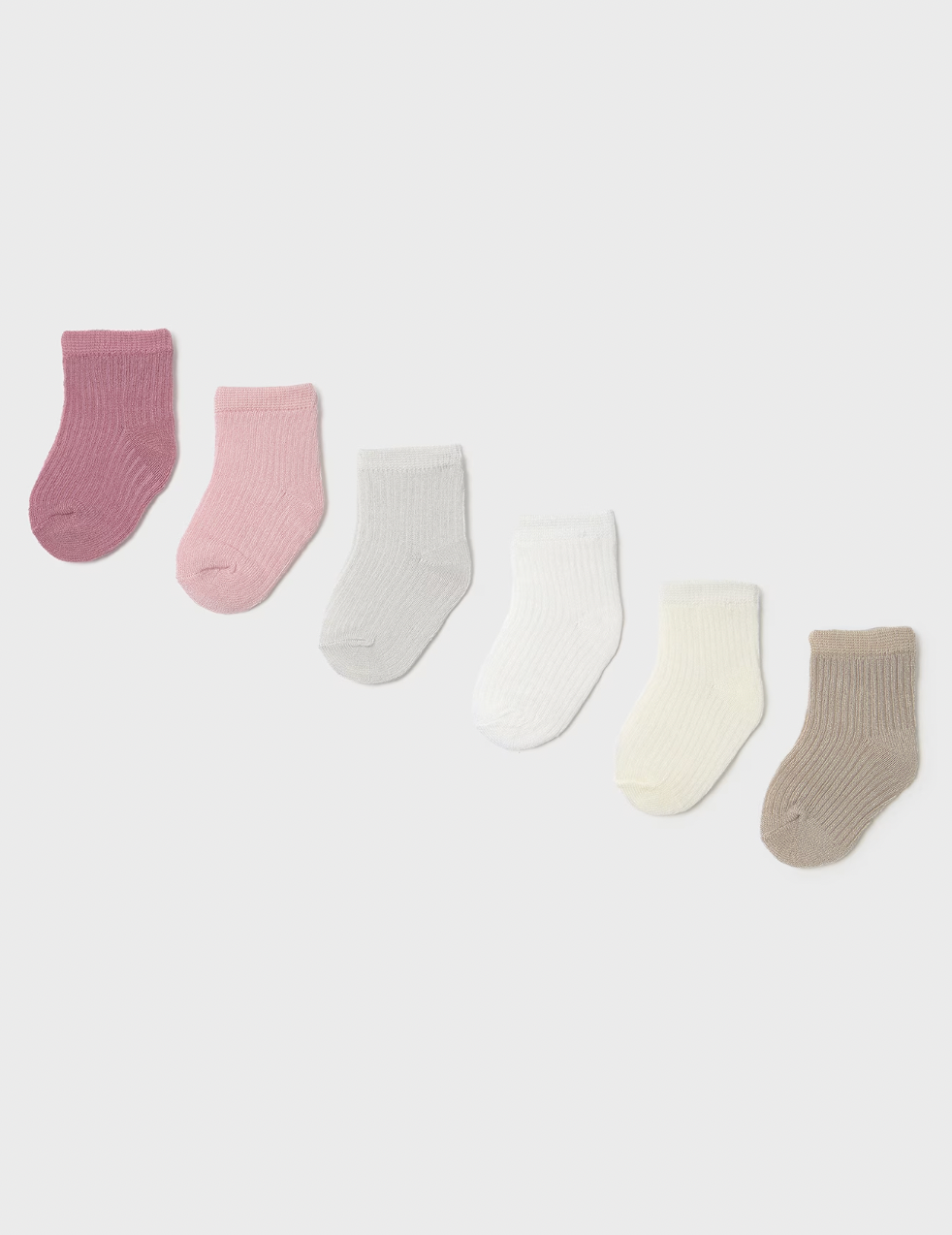 Set of 6 Socks - Rose