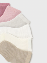 Set of 6 Socks - Rose