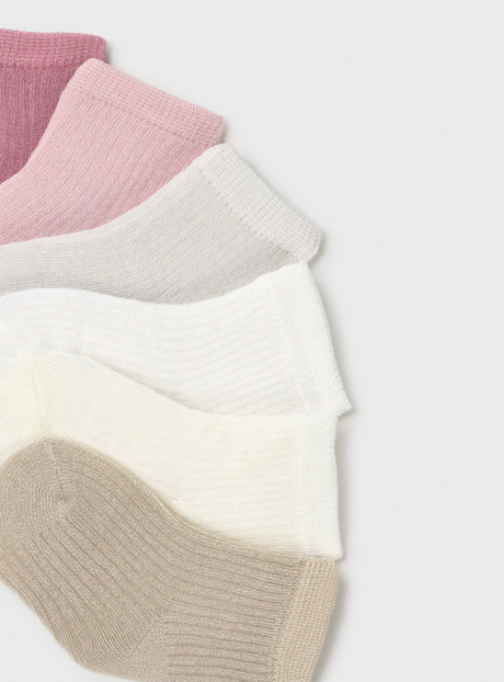 Set of 6 Socks - Rose