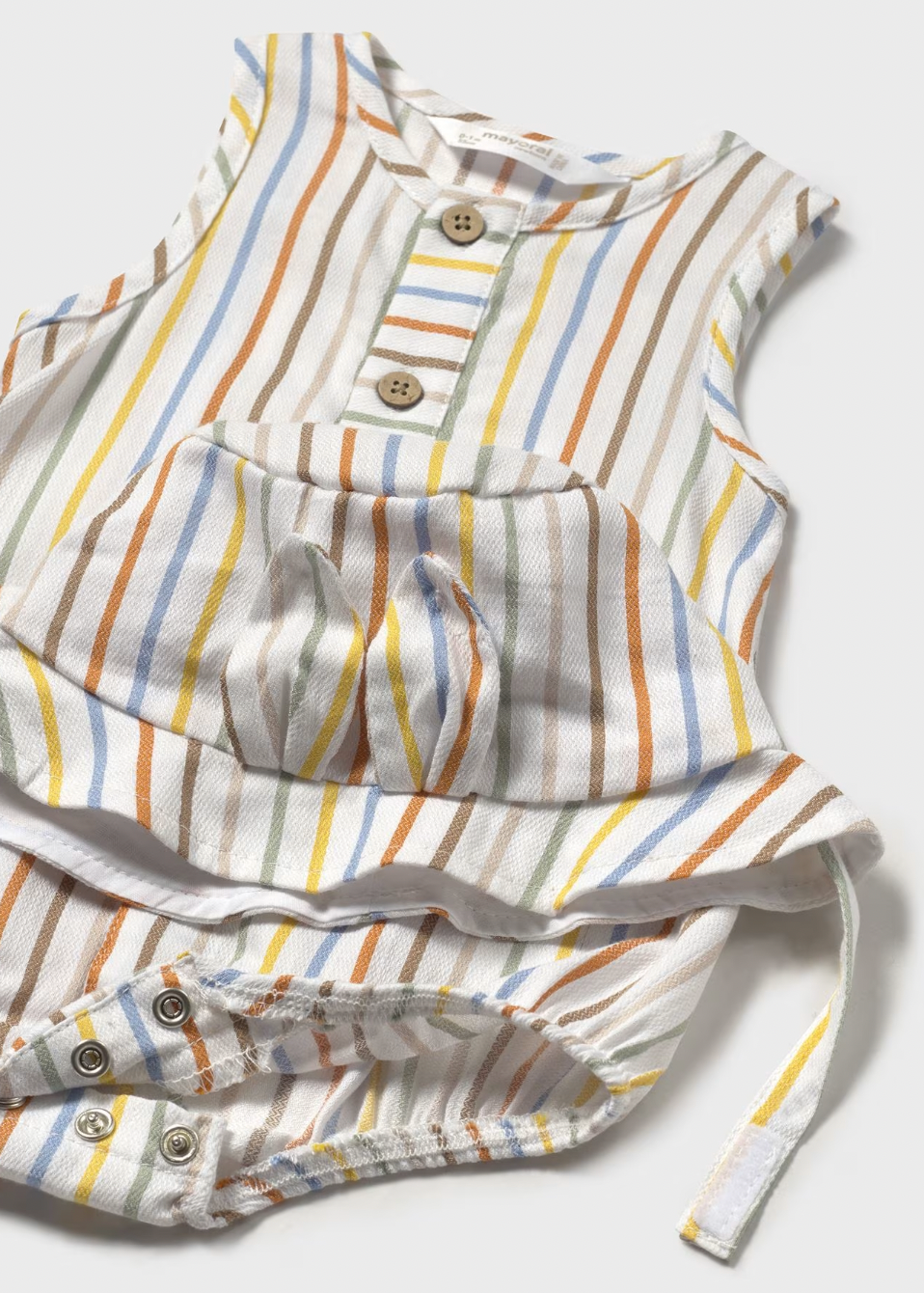 Pocket Romper and Hat - Stripes