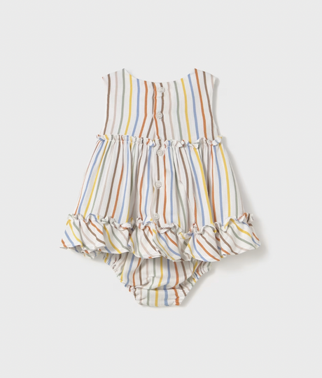 Ruffle Tank Dress - Stripes