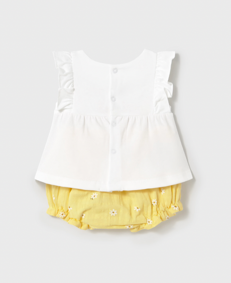 Flutter Applique Tee and Bloomer - Flower