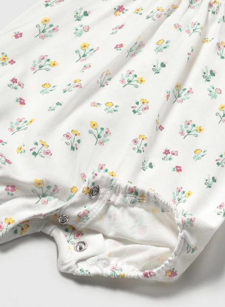 Smocked Romper - Flowers