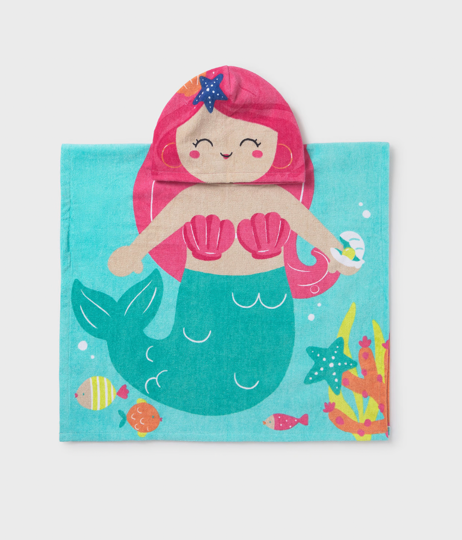 Towel Poncho - Mermaid