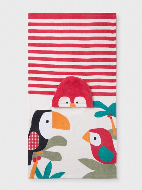 Towel Poncho - Parrot
