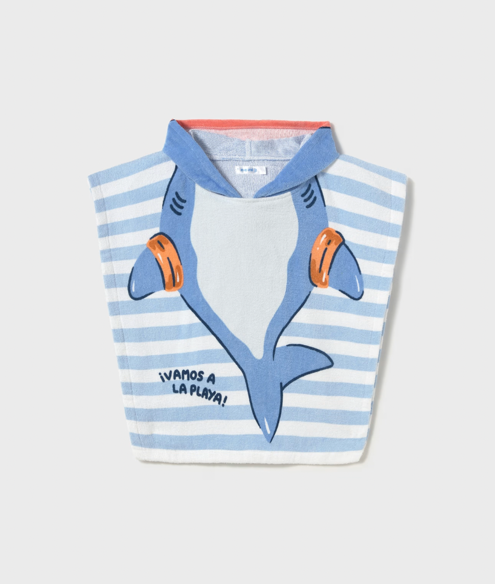 Towel Poncho - Shark