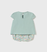 Cap Sleeve Tee and Bloomers - Flower Petals