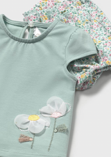 Cap Sleeve Tee and Bloomers - Flower Petals