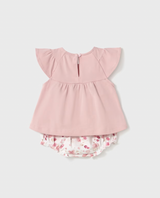Flutter Sleeve Tee and Bloomers - Rose