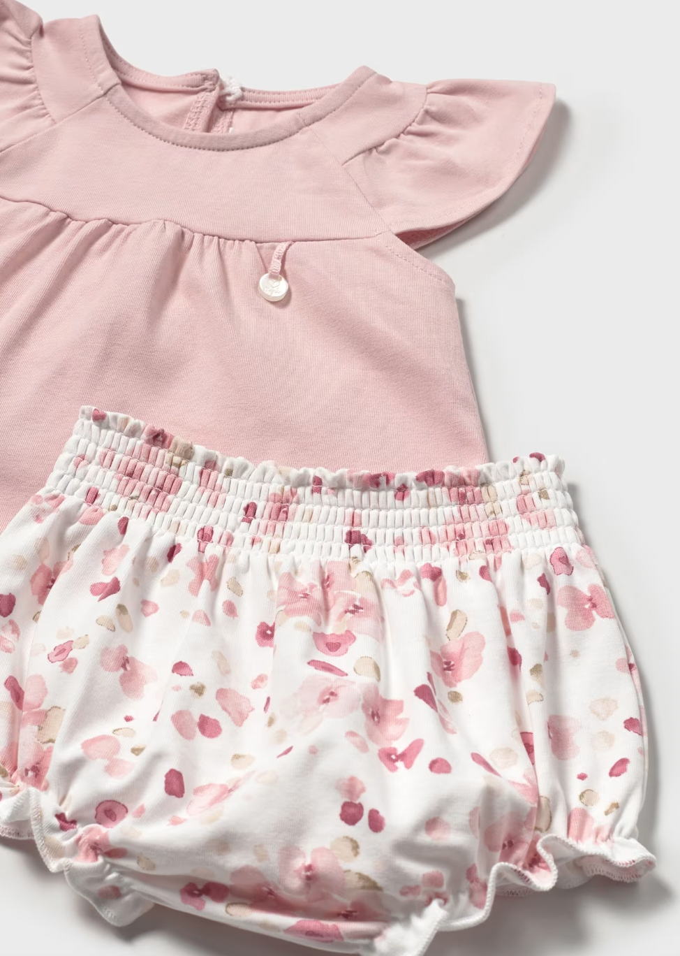Flutter Sleeve Tee and Bloomers - Rose
