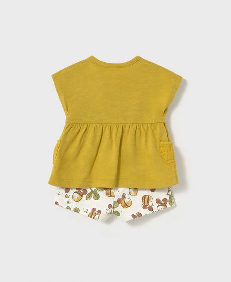 Muslin Pocket Tee and Shorts - Bees