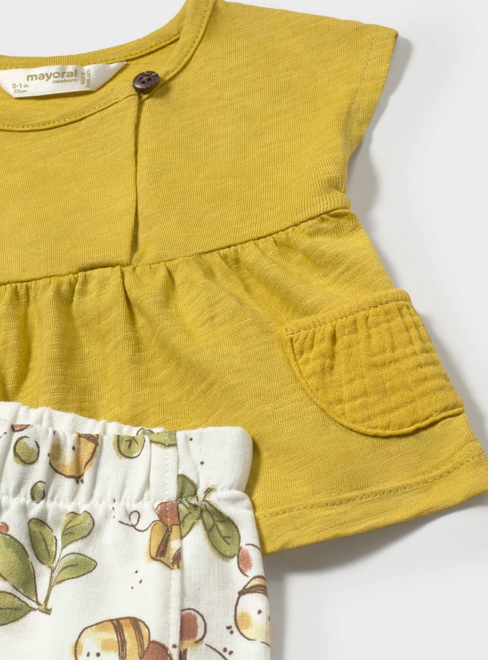 Muslin Pocket Tee and Shorts - Bees