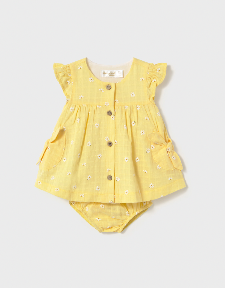 Button Dress and Bloomers - Daisy