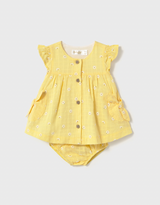 Button Dress and Bloomers - Daisy