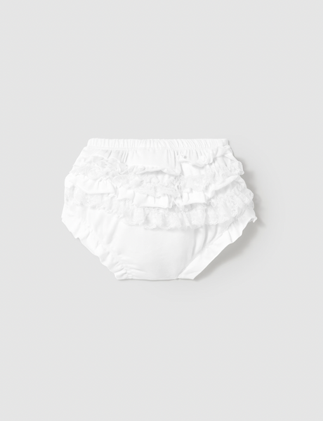 Ruffle Bloomers - White