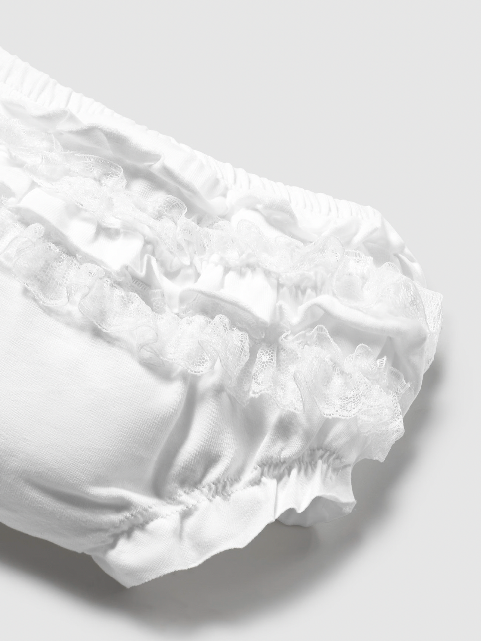 Ruffle Bloomers - White