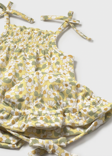 Smocked Bubble and Hat - Daisy