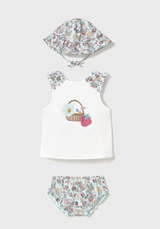 Swim Outfit and Hat - Jade Floral