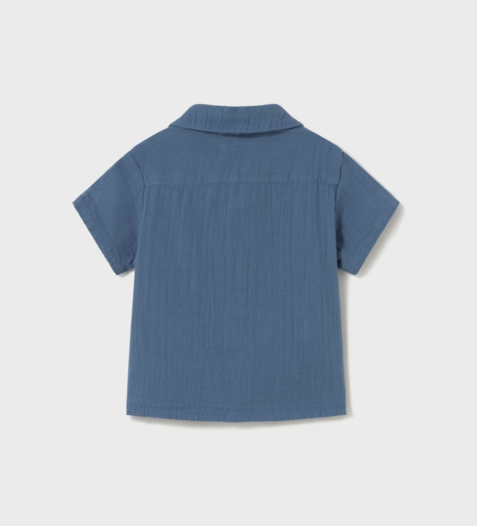Muslin Button Down - Blue