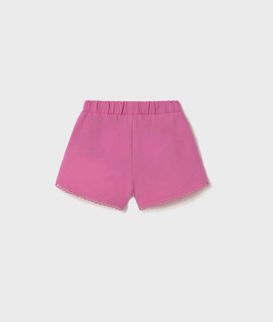 Scalloped Shorts - Fuchsia