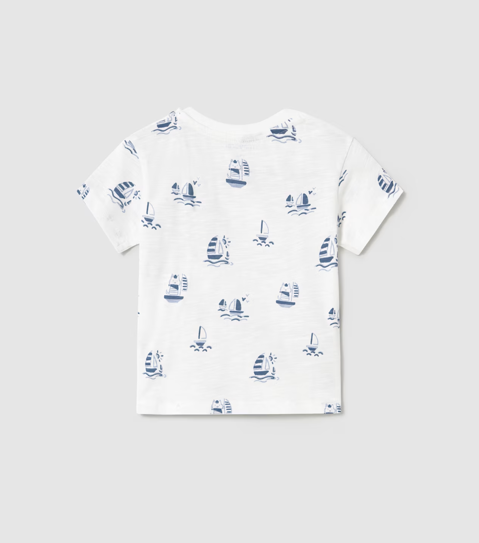 Pocket Tee - Sailboats