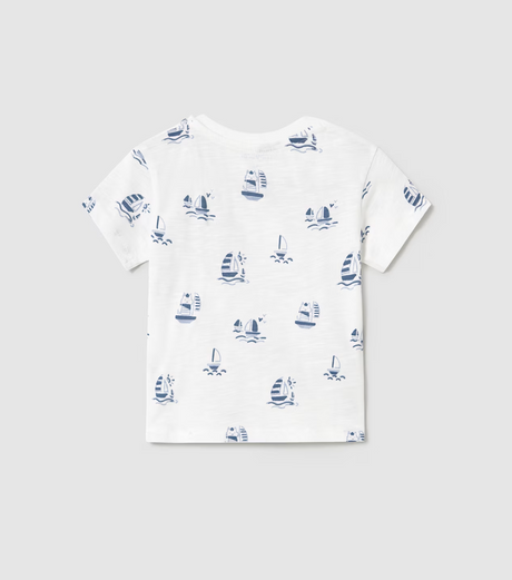 Pocket Tee - Sailboats
