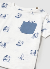 Pocket Tee - Sailboats