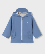 Hooded Rain Coat - Capri Blue