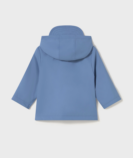 Hooded Rain Coat - Capri Blue