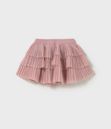 Pleated Tulle Skirt - Rose