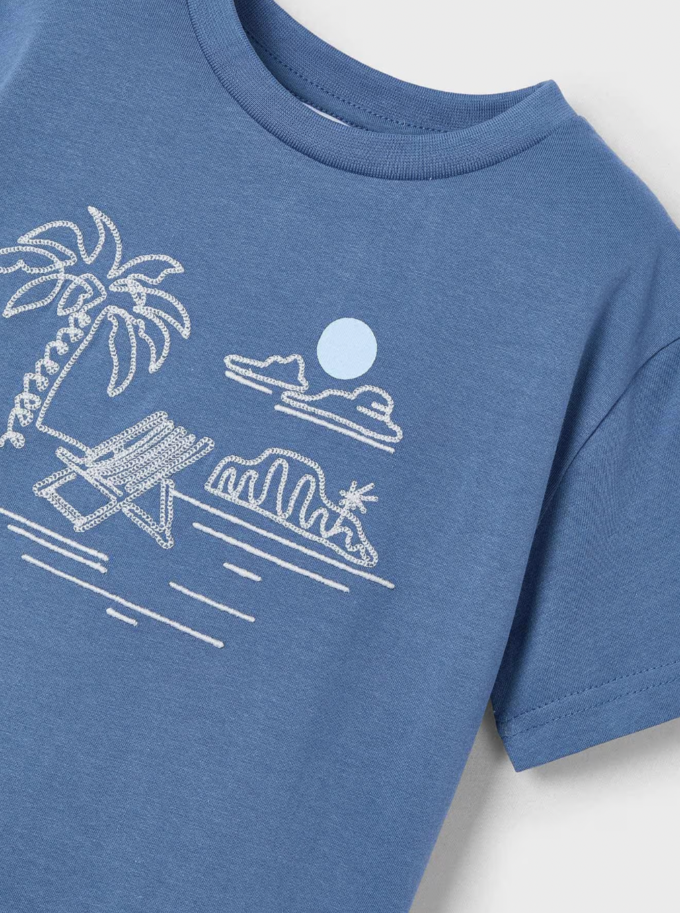Embroidered Tee - Beach