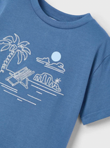 Embroidered Tee - Beach