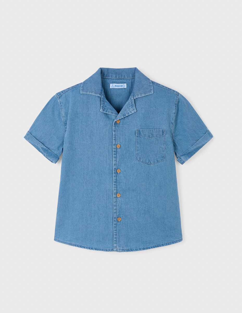 Short Sleeve Button Down - Denim