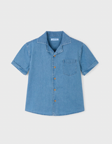 Short Sleeve Button Down - Denim