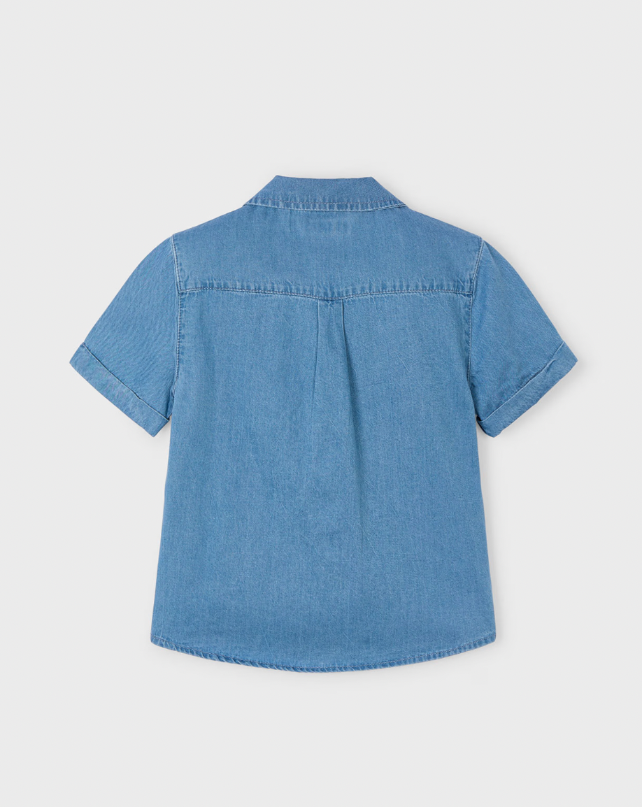 Short Sleeve Button Down - Denim