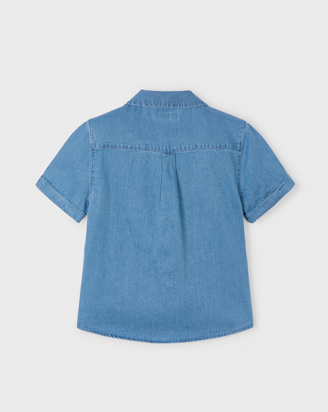 Short Sleeve Button Down - Denim