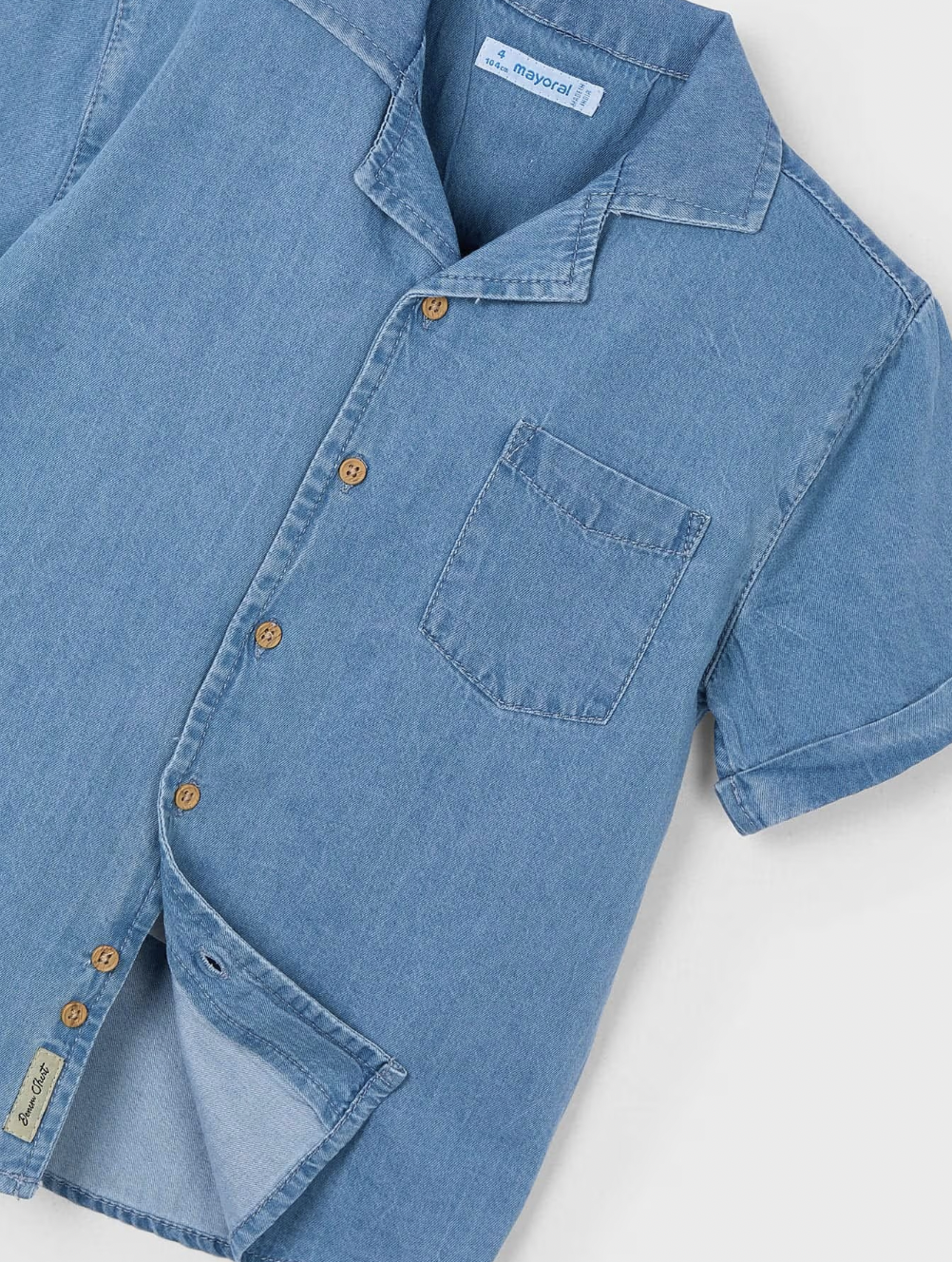 Short Sleeve Button Down - Denim