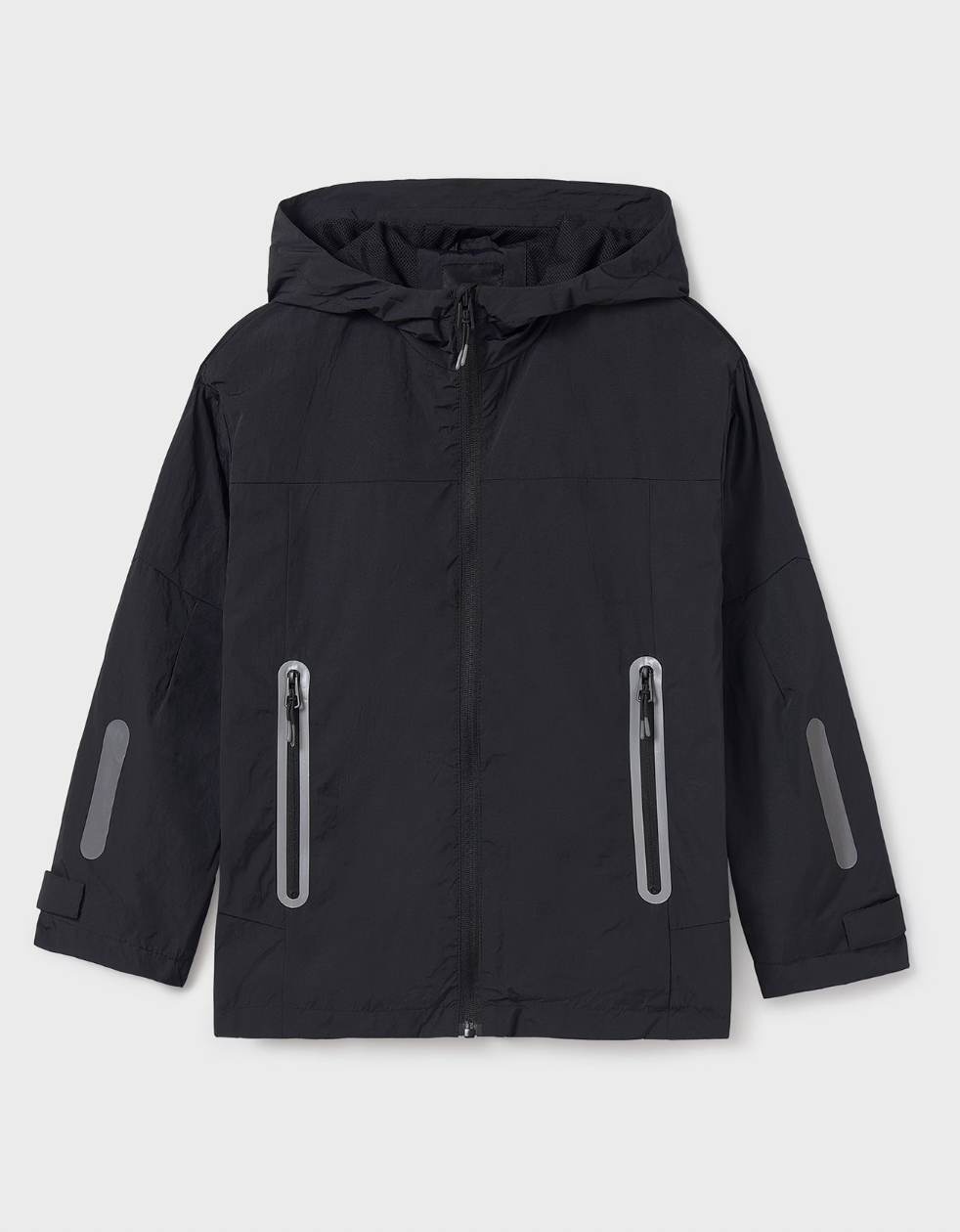 Hooded Windbreaker - Black FINAL SALE