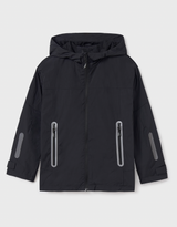 Hooded Windbreaker - Black FINAL SALE