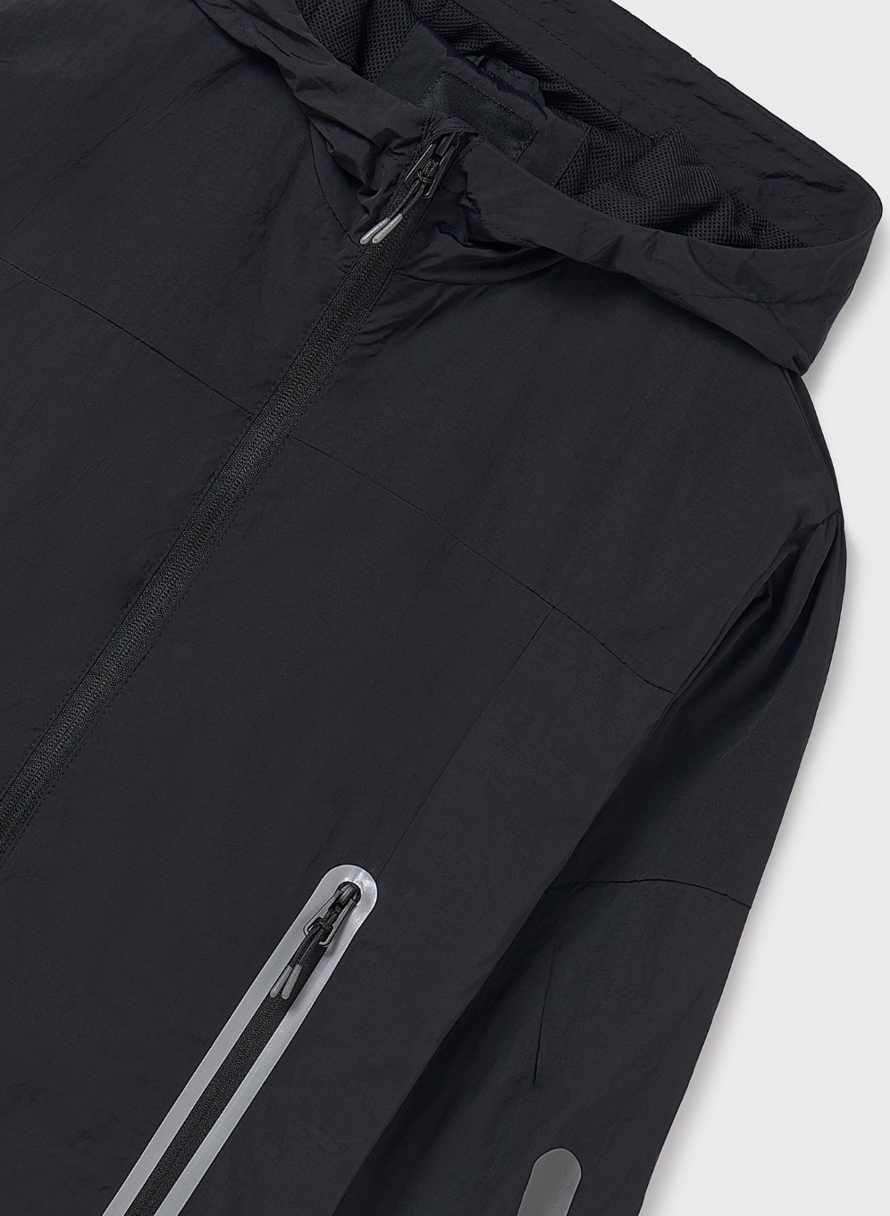Hooded Windbreaker - Black FINAL SALE