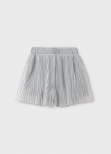 Pleated Shorts - Silver FINAL SALE