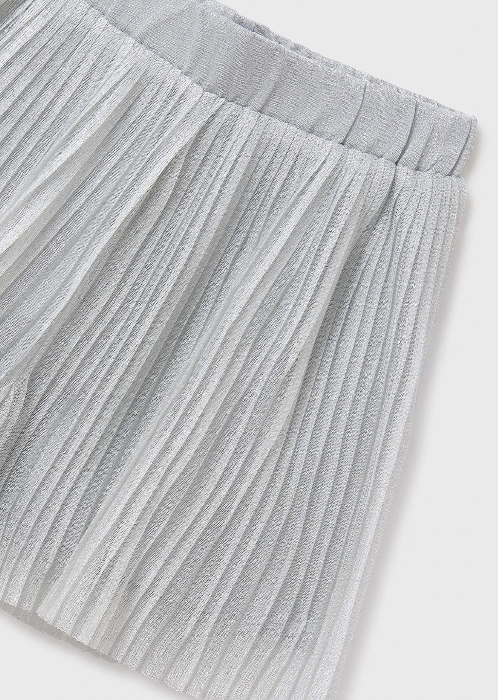 Pleated Shorts - Silver FINAL SALE