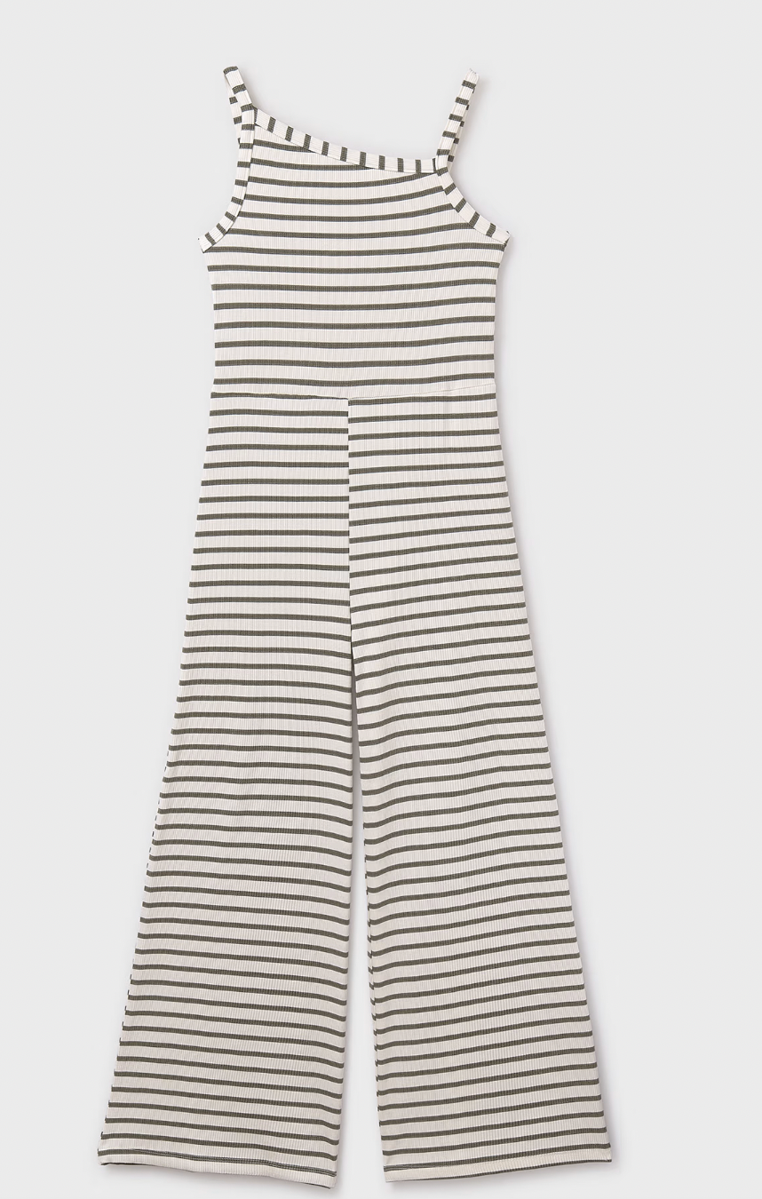 Striped Jumpsuit - Bayleaf