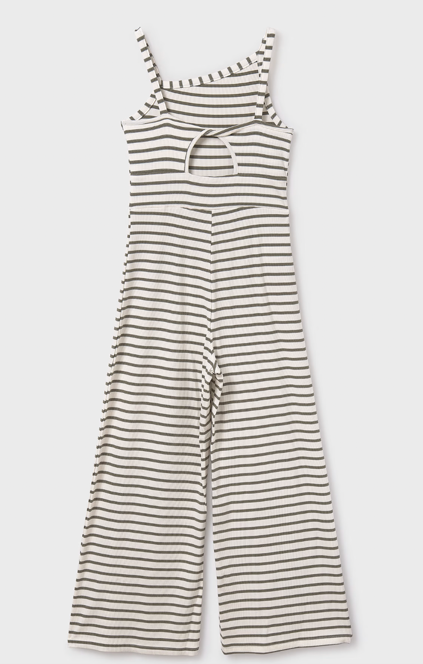 Striped Jumpsuit - Bayleaf