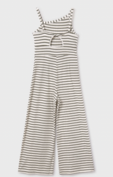 Striped Jumpsuit - Bayleaf