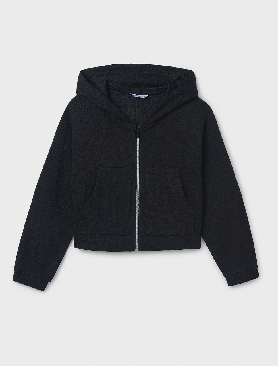Zip Up Hoodie - Black