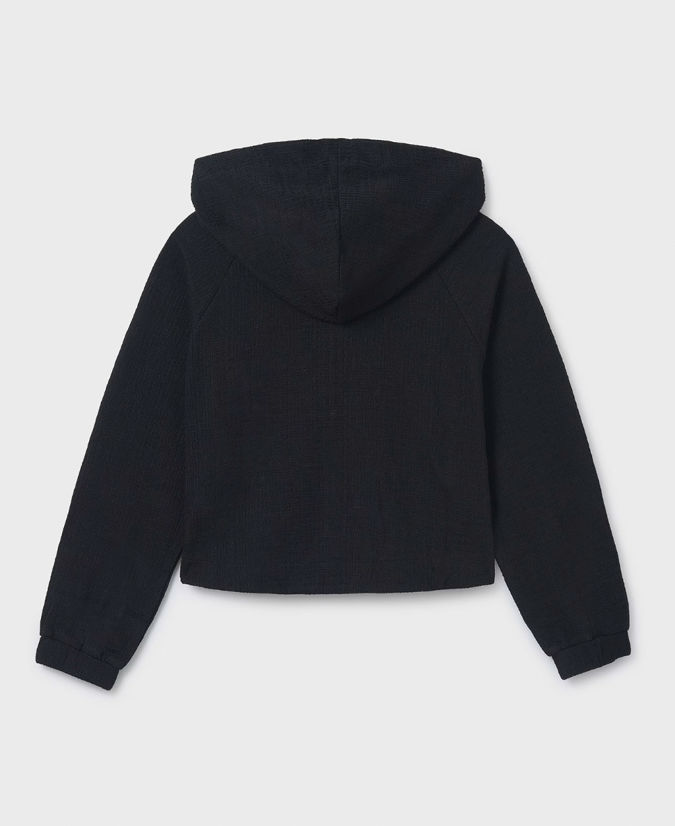 Zip Up Hoodie - Black