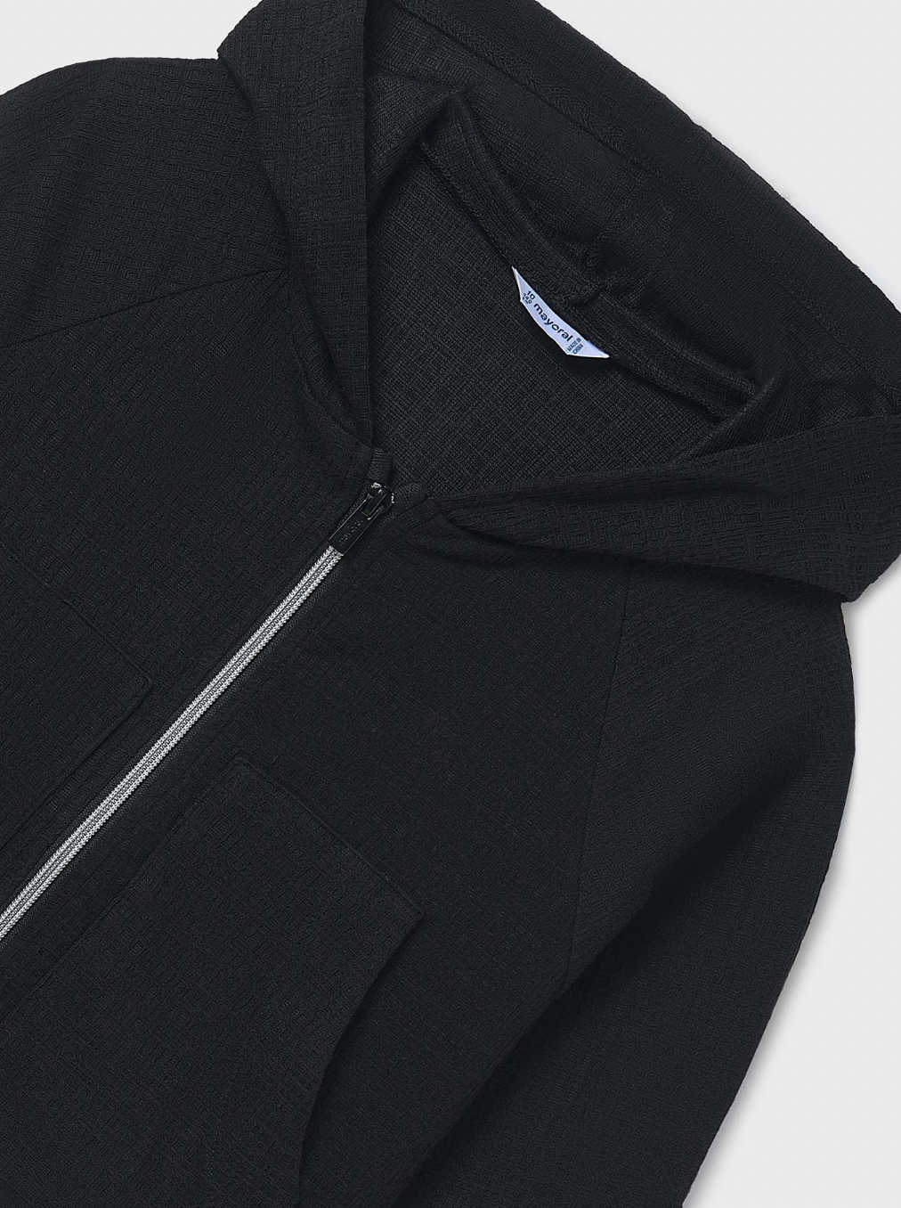 Zip Up Hoodie - Black