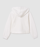 Zip Up Hoodie - White