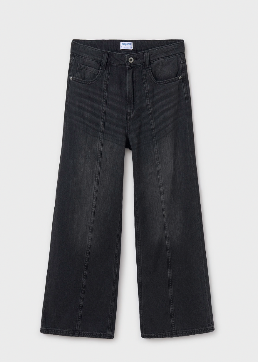 Wide Leg Jeans - Black